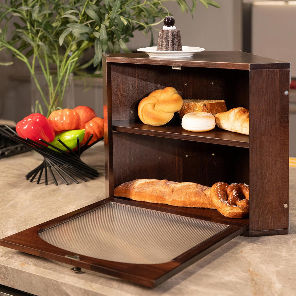 Wood Bread Box N4381