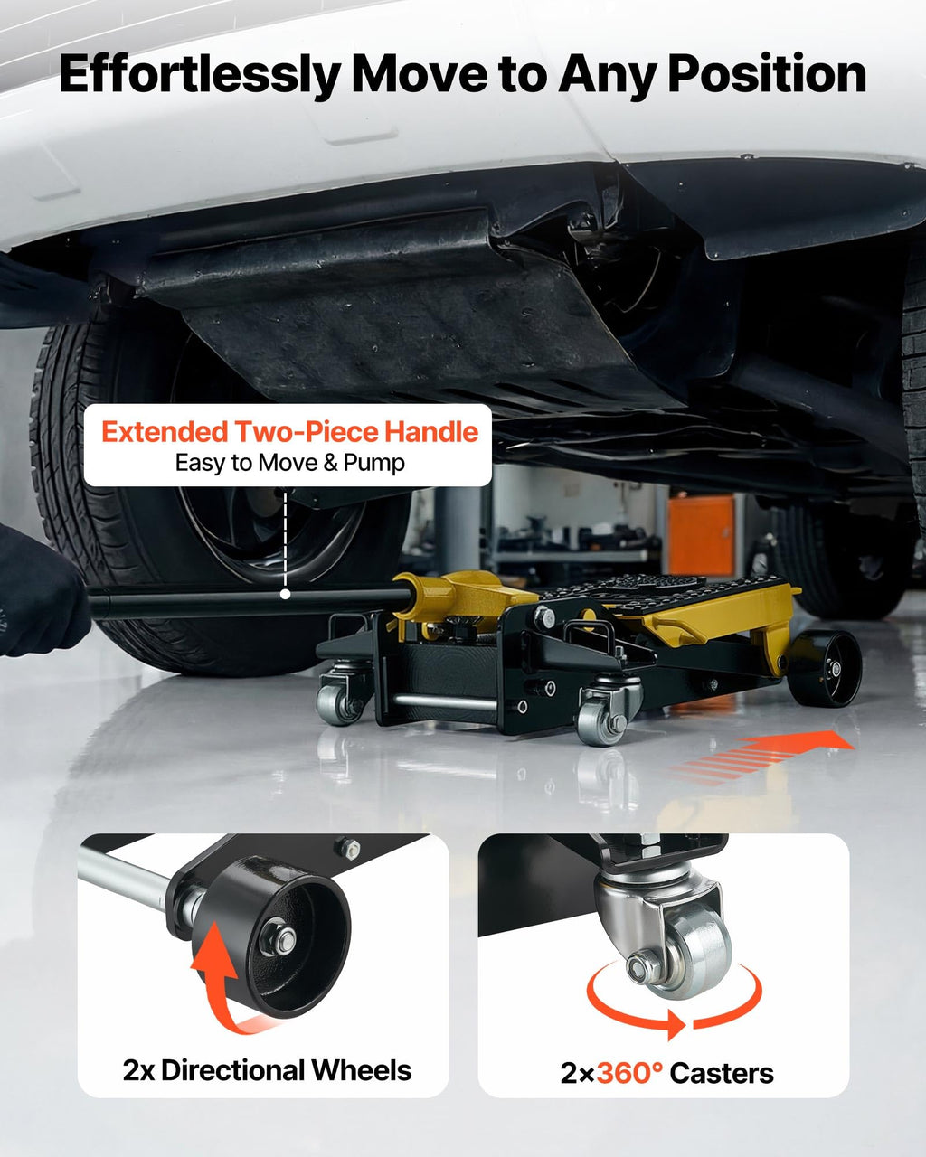 2 Ton Steel Hydraulic Floor Jack I794489