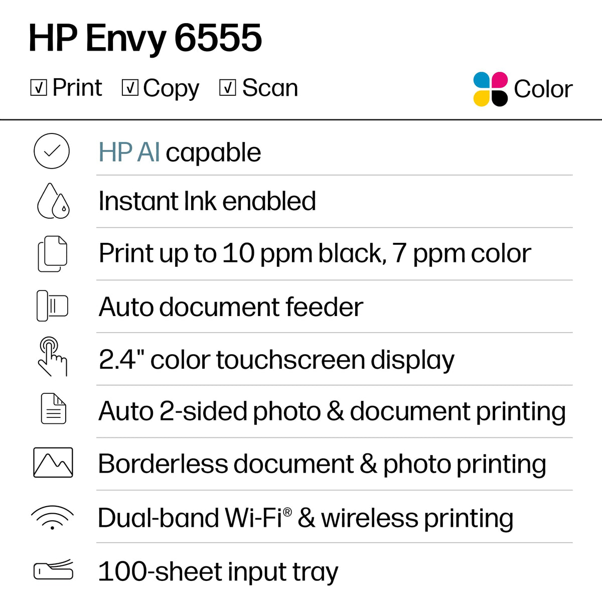 Wireless All-in-One Color Inkjet Printer F43044