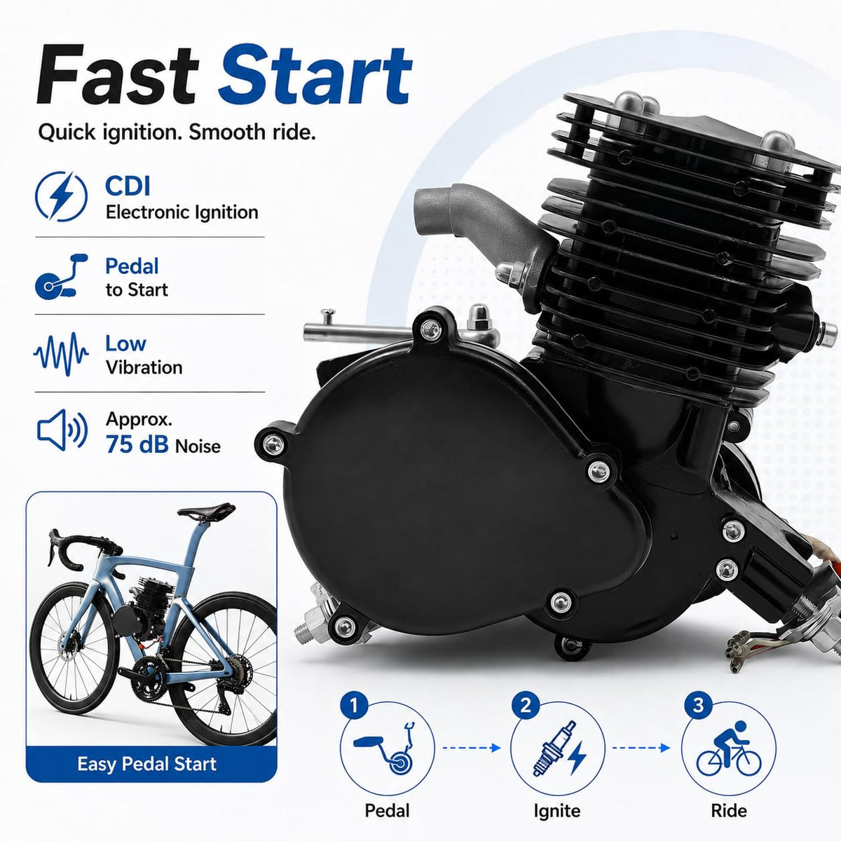 110cc 2-Stroke Bicycle Engine Kit O807