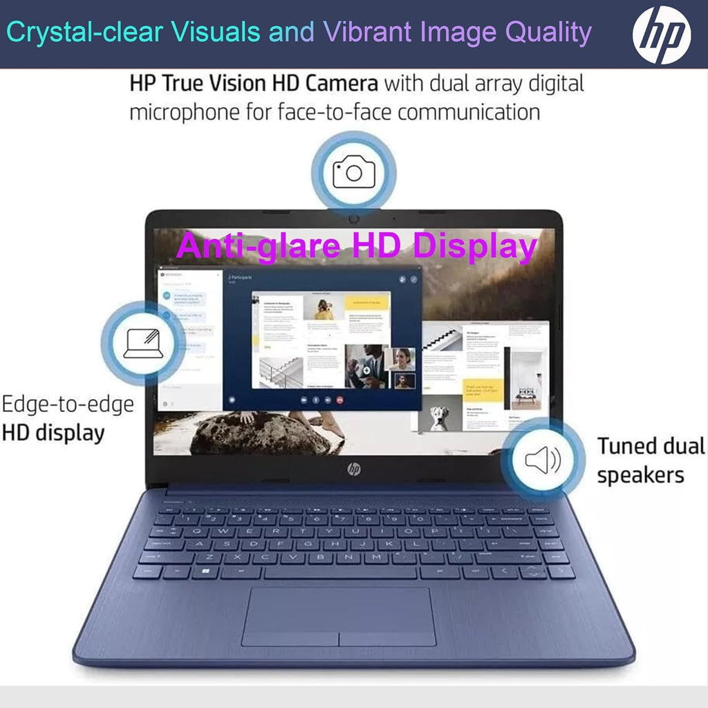 14" Ultral Light Thin Laptop, Quad-Core Intel Celeron, 16GB RAM, 564GB, Windows 11 S, Royal Blue X37924