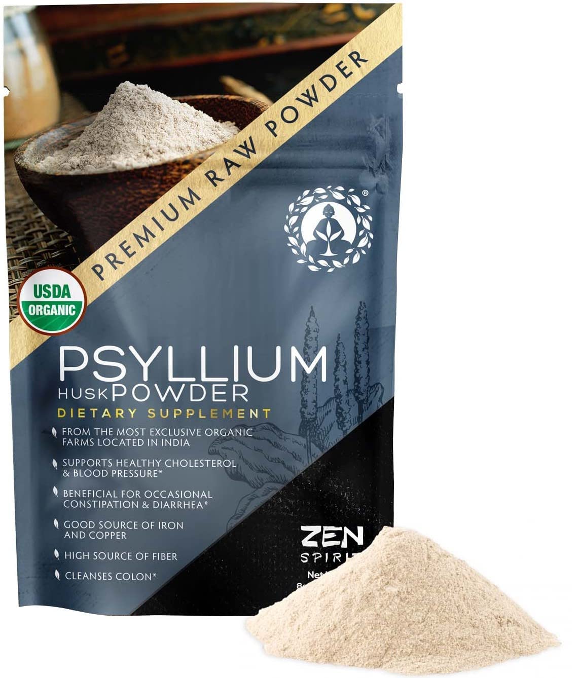Organic Psyllium Husk Powder 8oz O95646