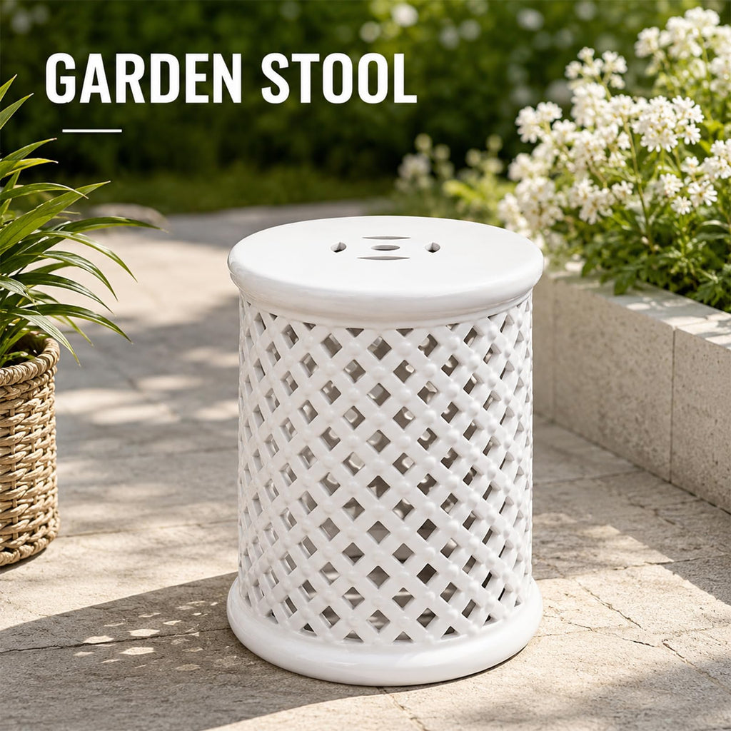 Glazed Ceramic Garden Stool N86211