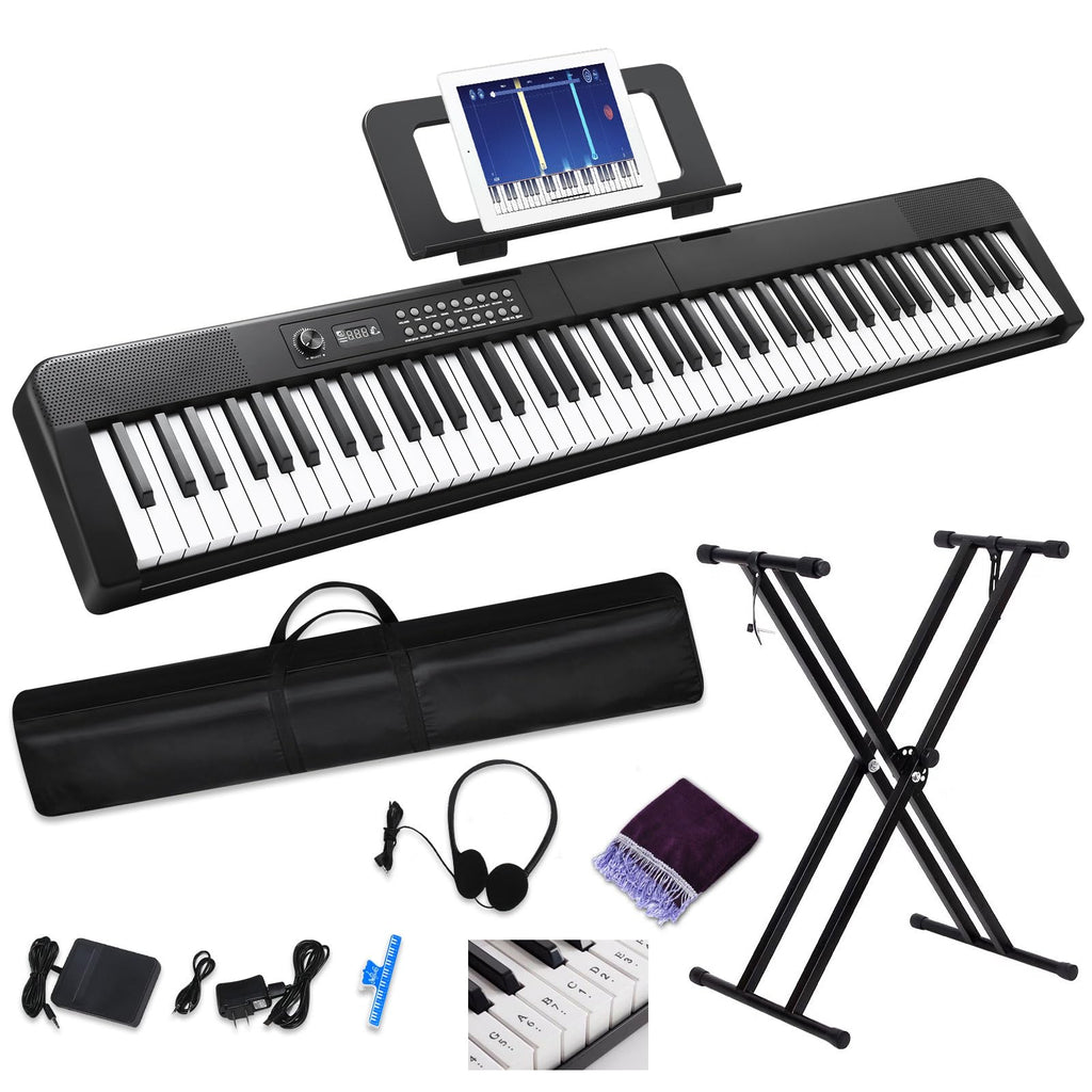 88 Key Electric Digital Piano with Semi Weighted Keys D143