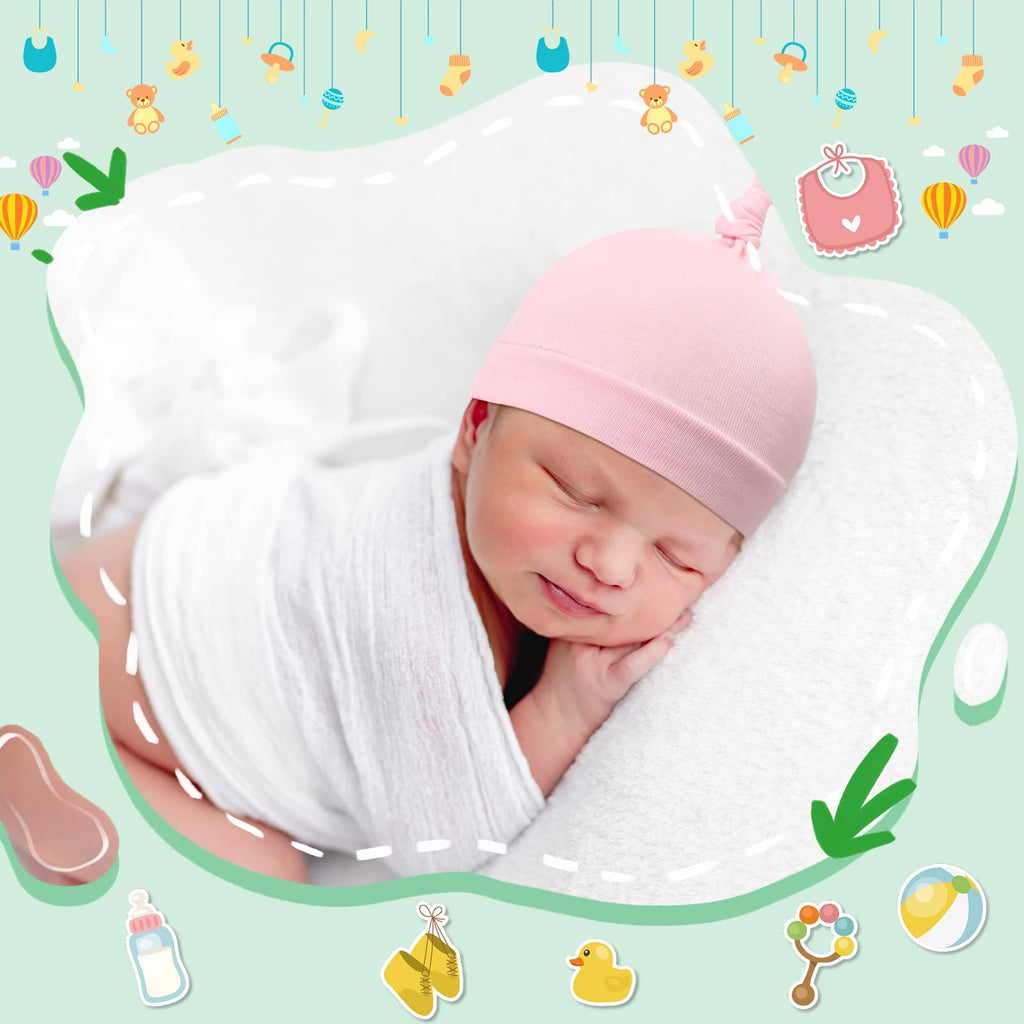 30 Pack Newborn Knot Beanie Hats X51558