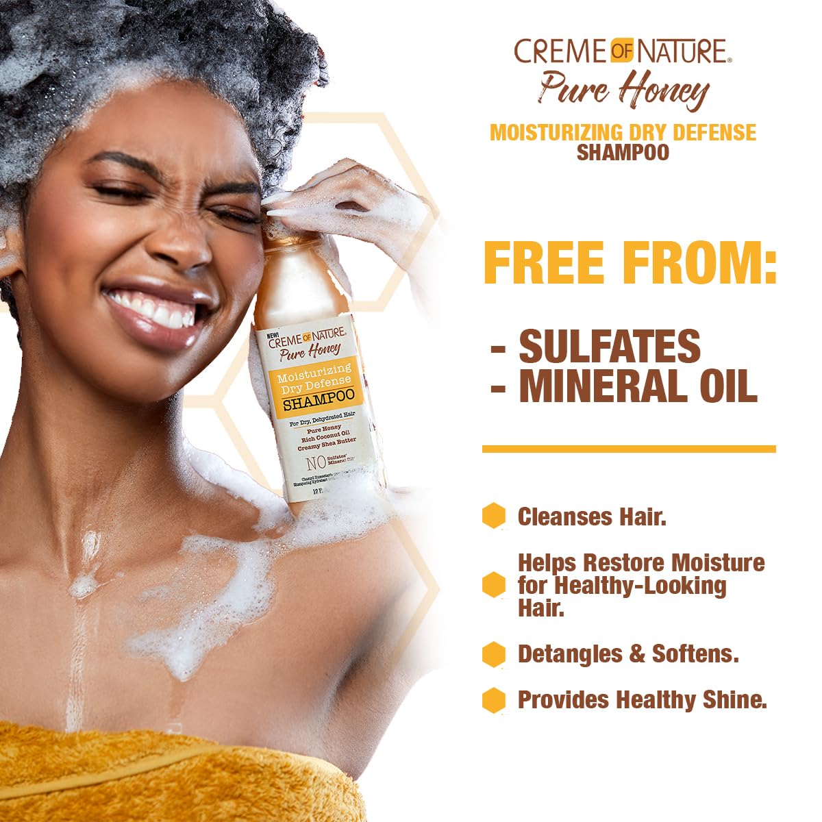 Honey Coconut Oil Shea Butter Shampoo and Leave In Detangler G6818