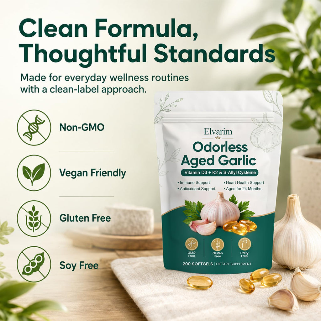Odorless Garlic Capsules 7500mg 300 Softgels Z8640