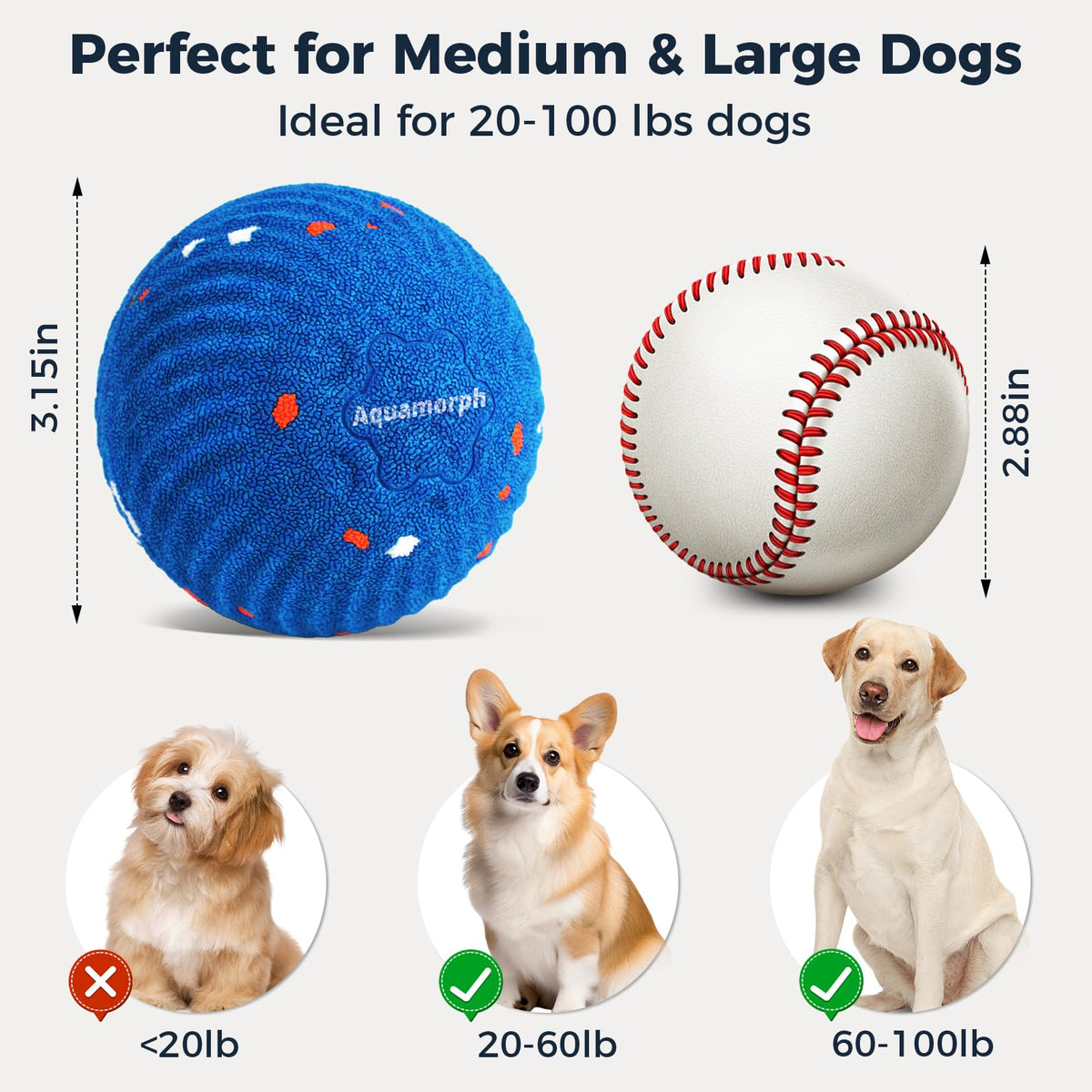 2-Pack Interactive Washable Dog Ball I2165