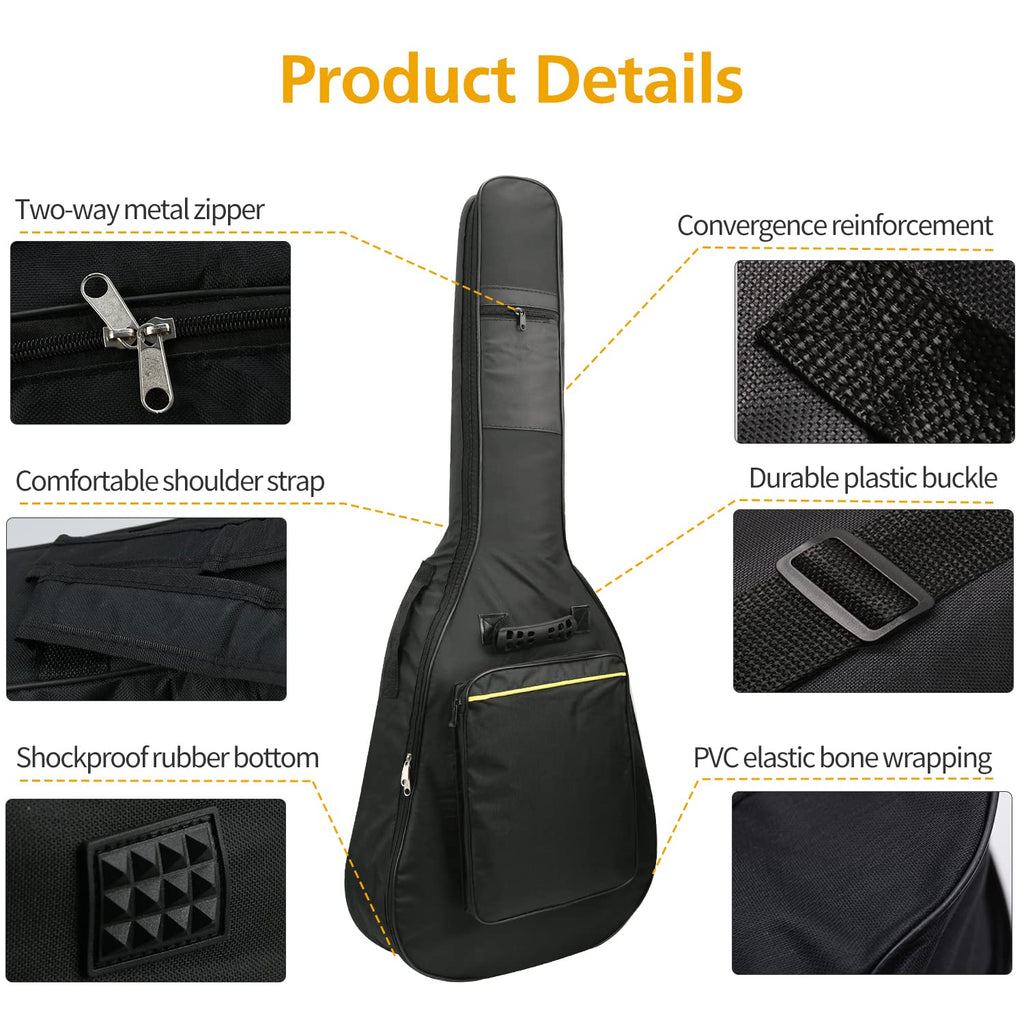 1/2/3 Pack 38-41 Inch Electric & Acoustic Guitar Bags V460740