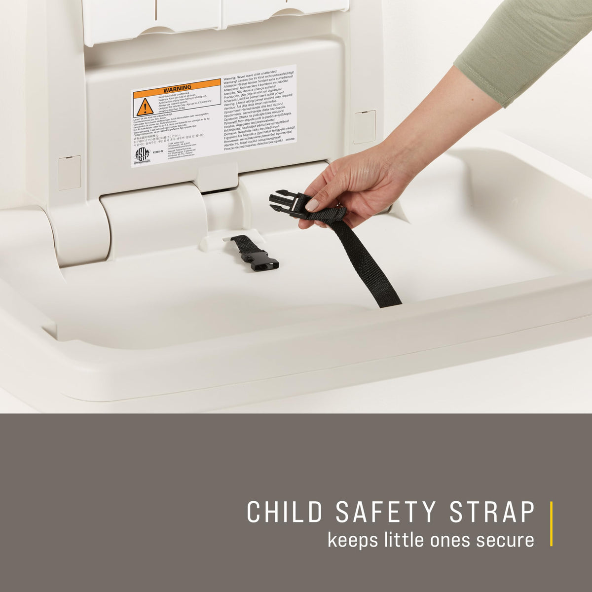 Wall-Mounted Fold-Down Baby Changing Station V828