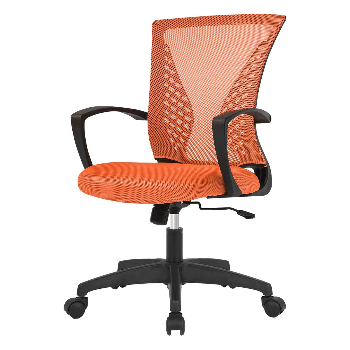 Orange Ergonomic Office Desk Chair with Armrest Z63942