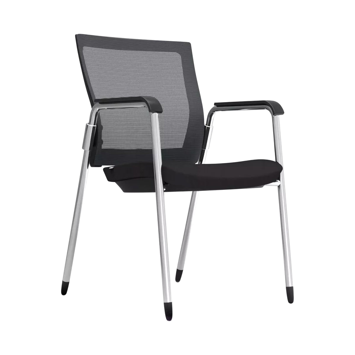 Grey Mesh Stackable Visitor Chair Set of 2 U61574