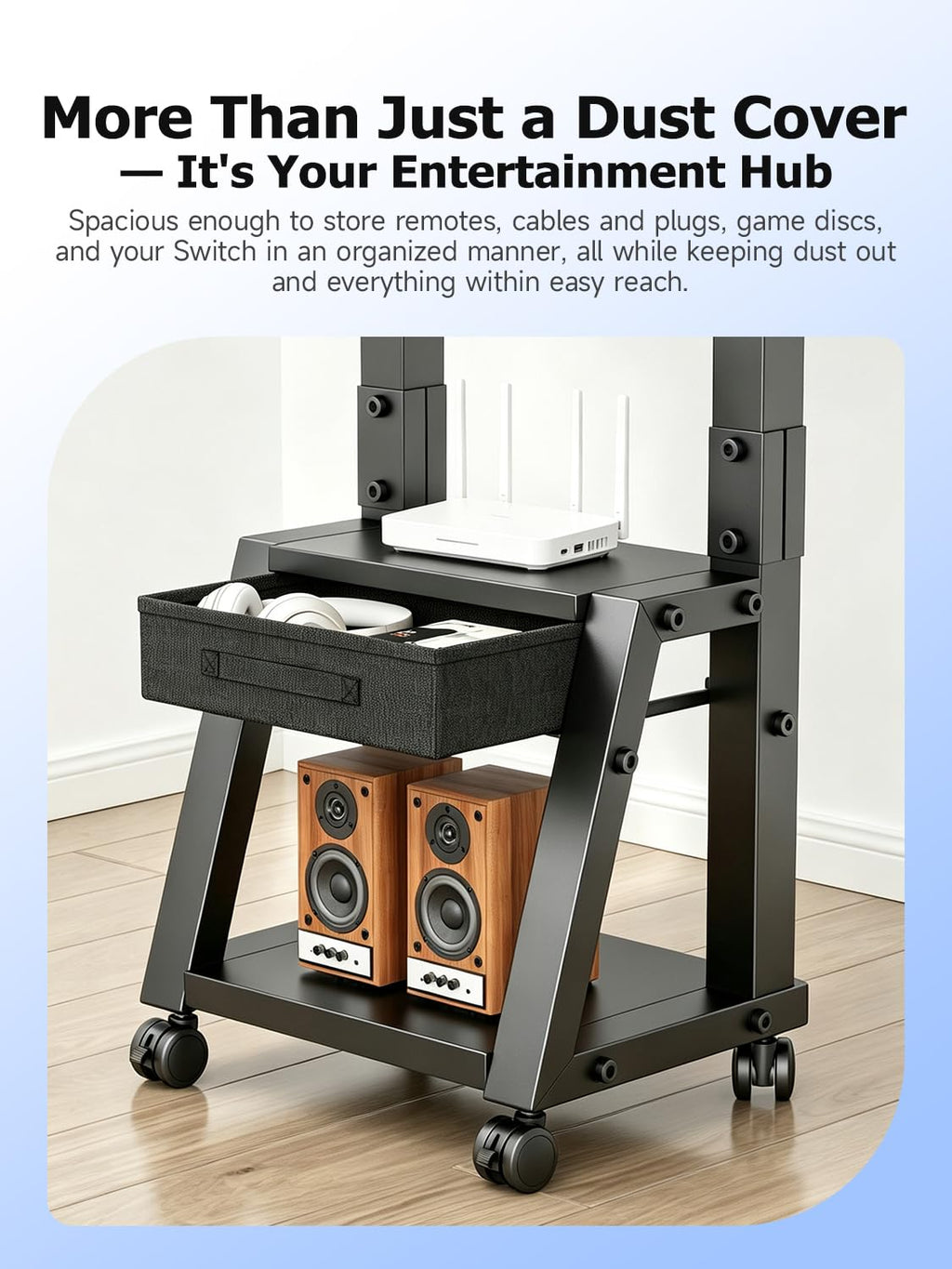 Mobile TV Cart with Storage Drawer for 32-75 inch TVs W221901