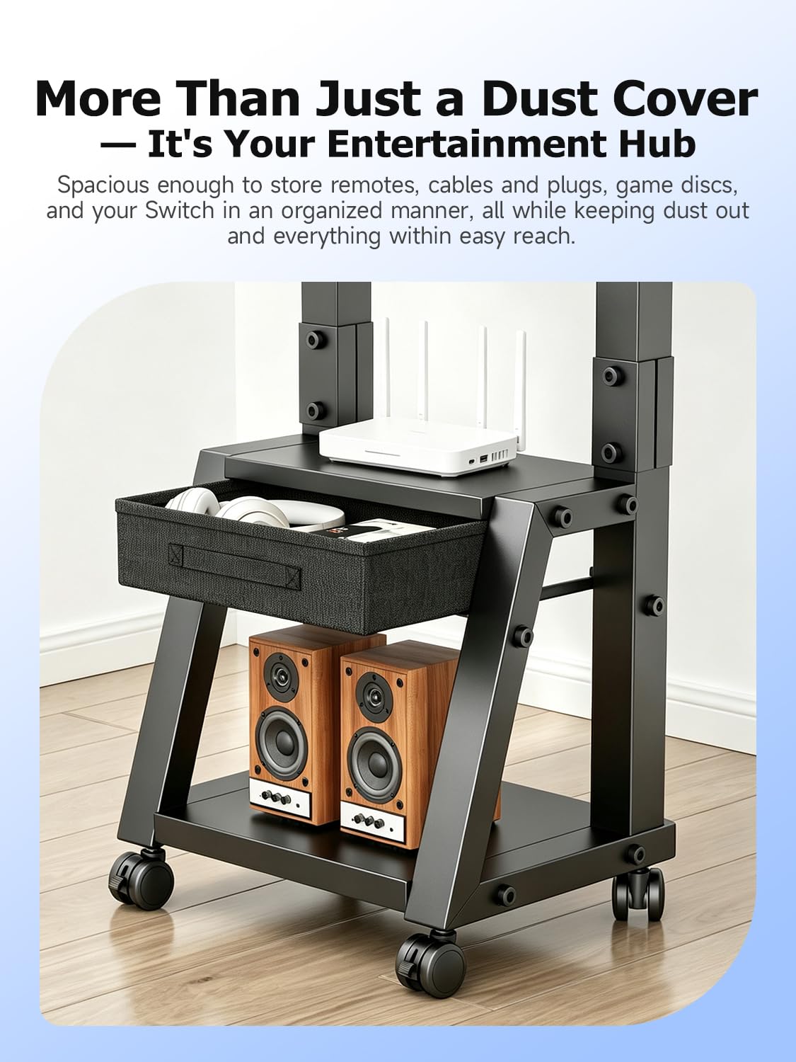 Mobile TV Cart with Storage Drawer for 32-75 inch TVs W221901