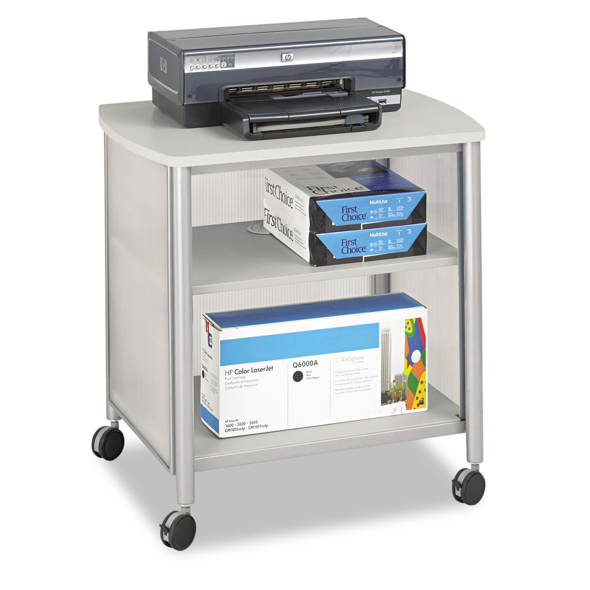 Mobile Print Stand with Swivel Wheels H1064