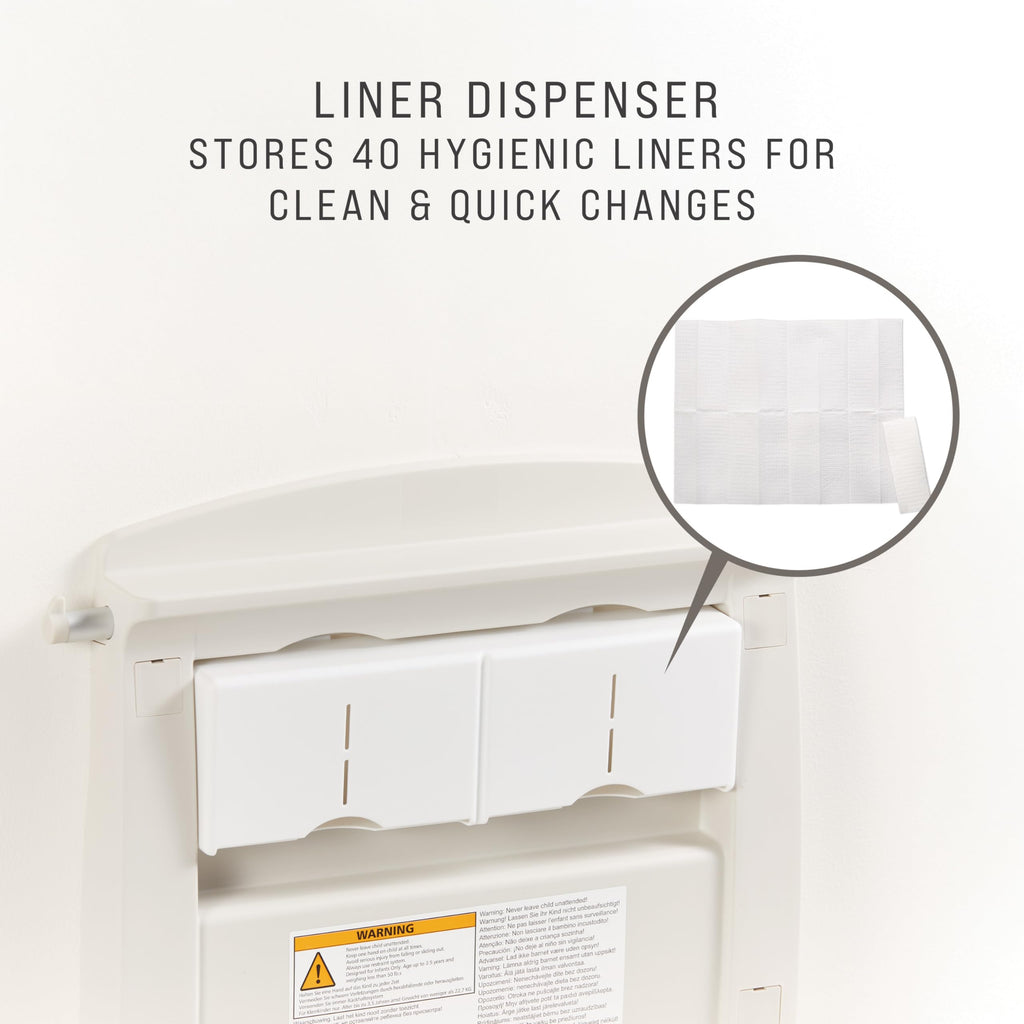 Wall-Mounted Fold-Down Baby Changing Station V828