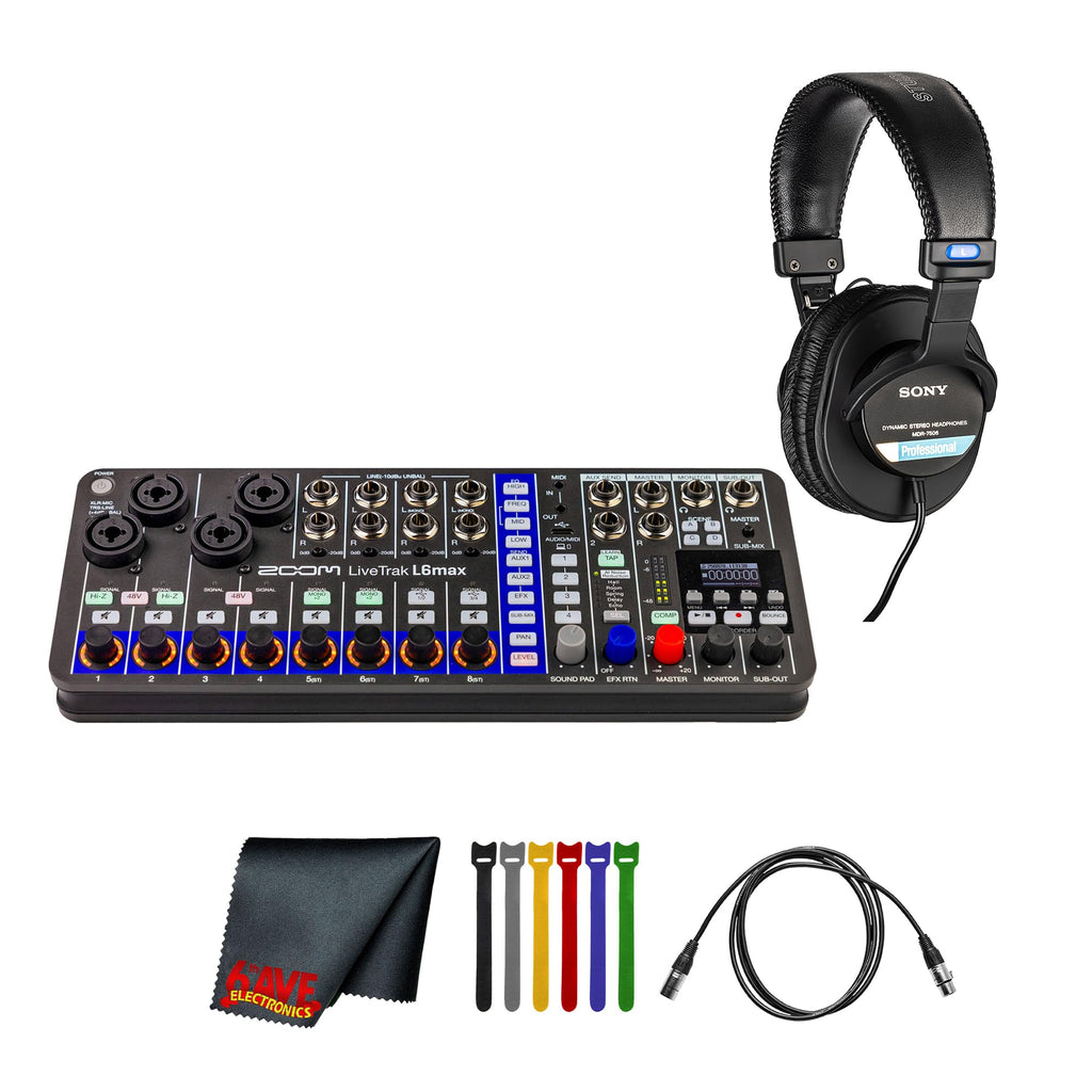 12-Channel Mixer & Headphones Bundle Y9311