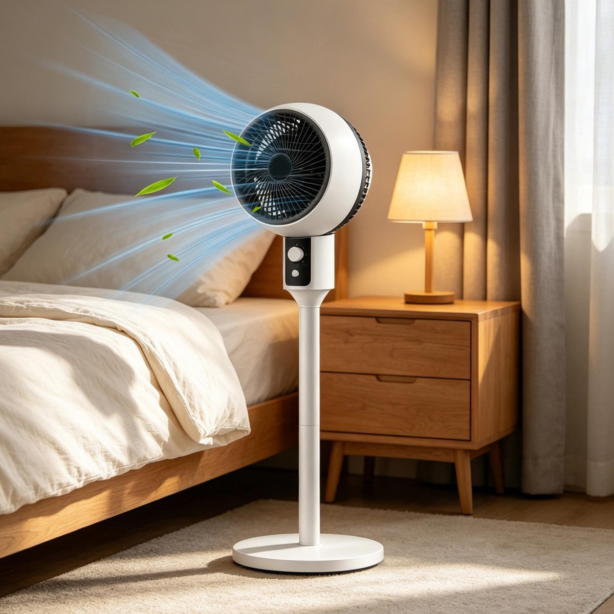 Adjustable Quiet Air Circulator Fan with 3 Speeds O45025
