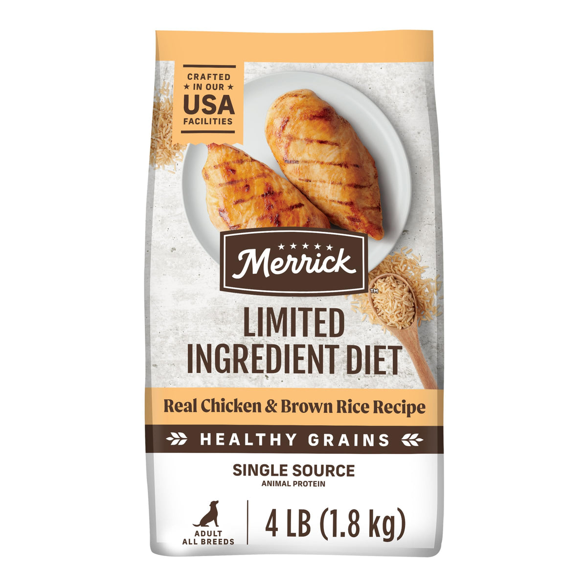 Chicken Brown Rice Dog Food 4 lb Bag H1733