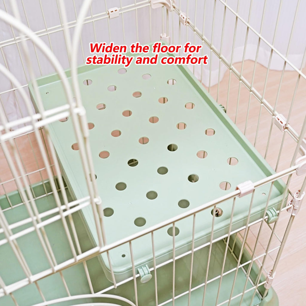 3/4-Tier Wire Cat Cage Playpen Kennel with Hammock L9892