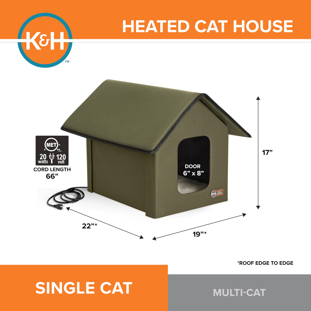 20W Heated Cat House J983761