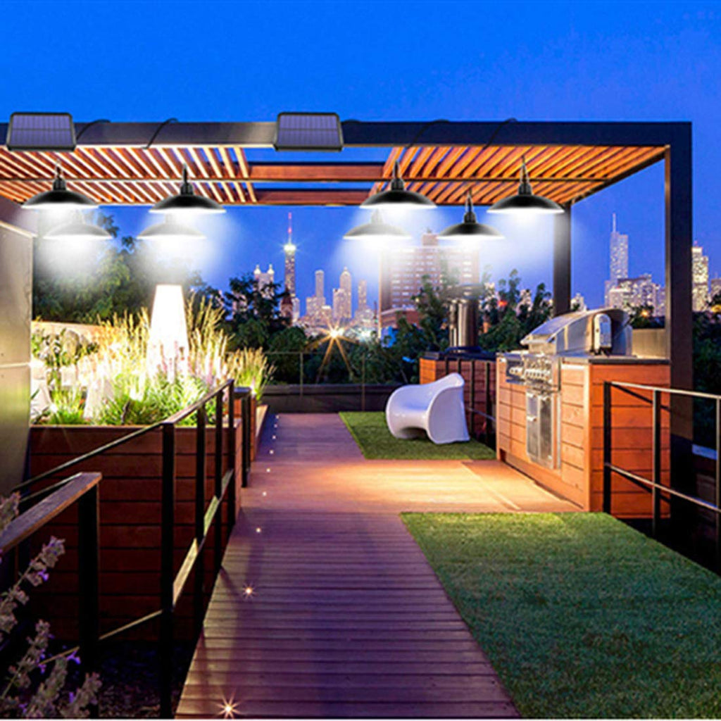Solar Pendant Lights IP65 Waterproof Dusk to Dawn with Remote Controller I92630