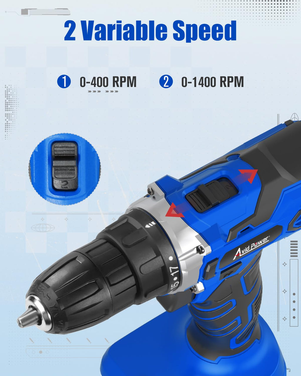 20V Cordless Drill Set with Battery and Charger X1530