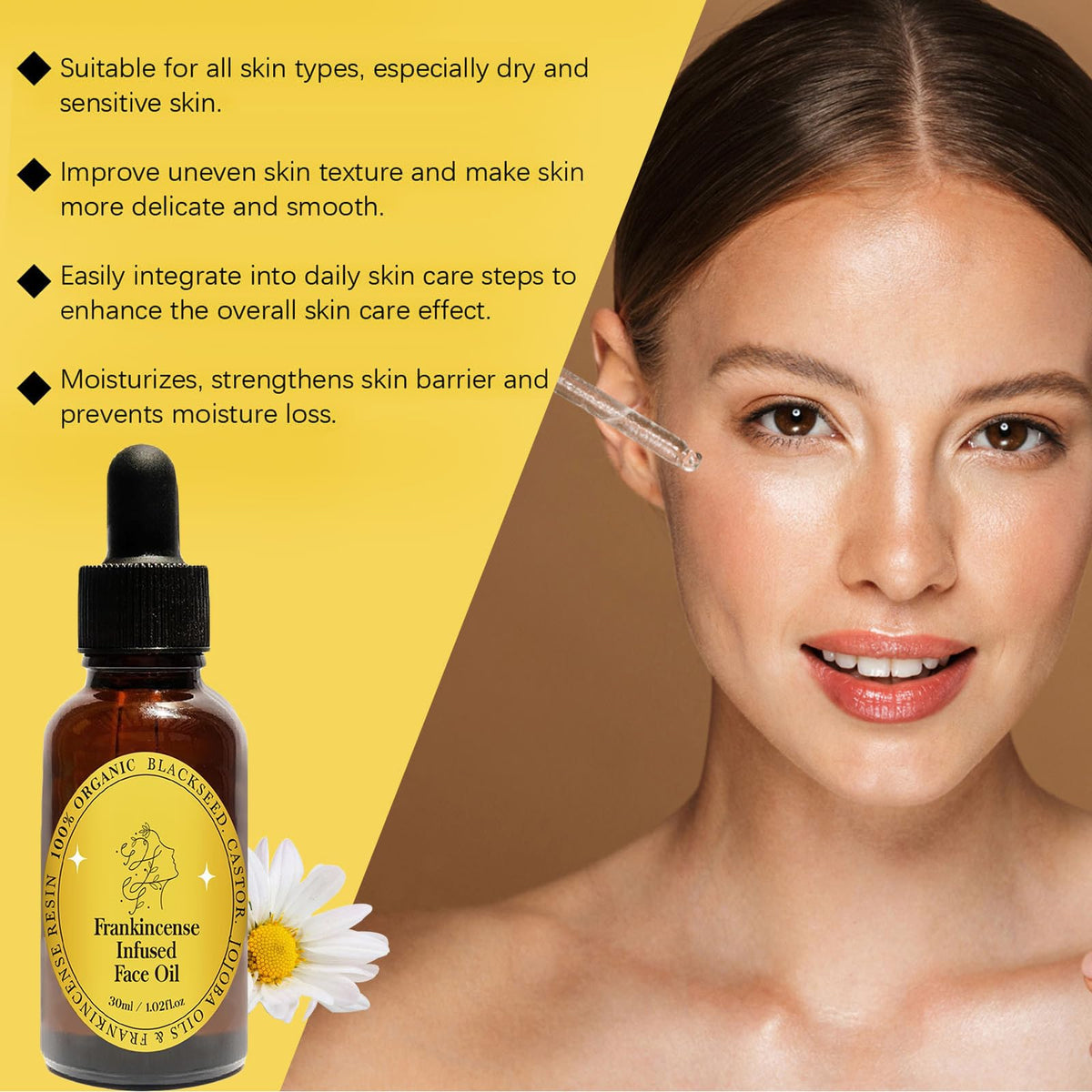 Frankincense Resin Oil Facial Serum 3PC P439