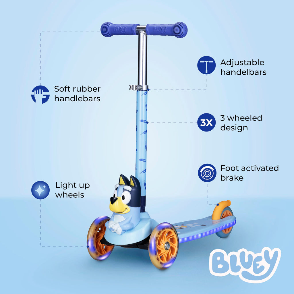 3 Wheel Light Up LED Wheels Kick Scooter X4203