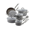 Sea Salt Gray 12-Piece Nonstick Cookware Set U804628