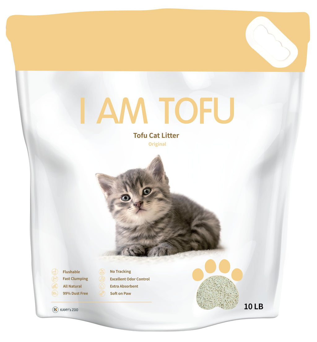 Tofu Cat Litter Low Dust Clumping Odor Control 10 LBS Q38886