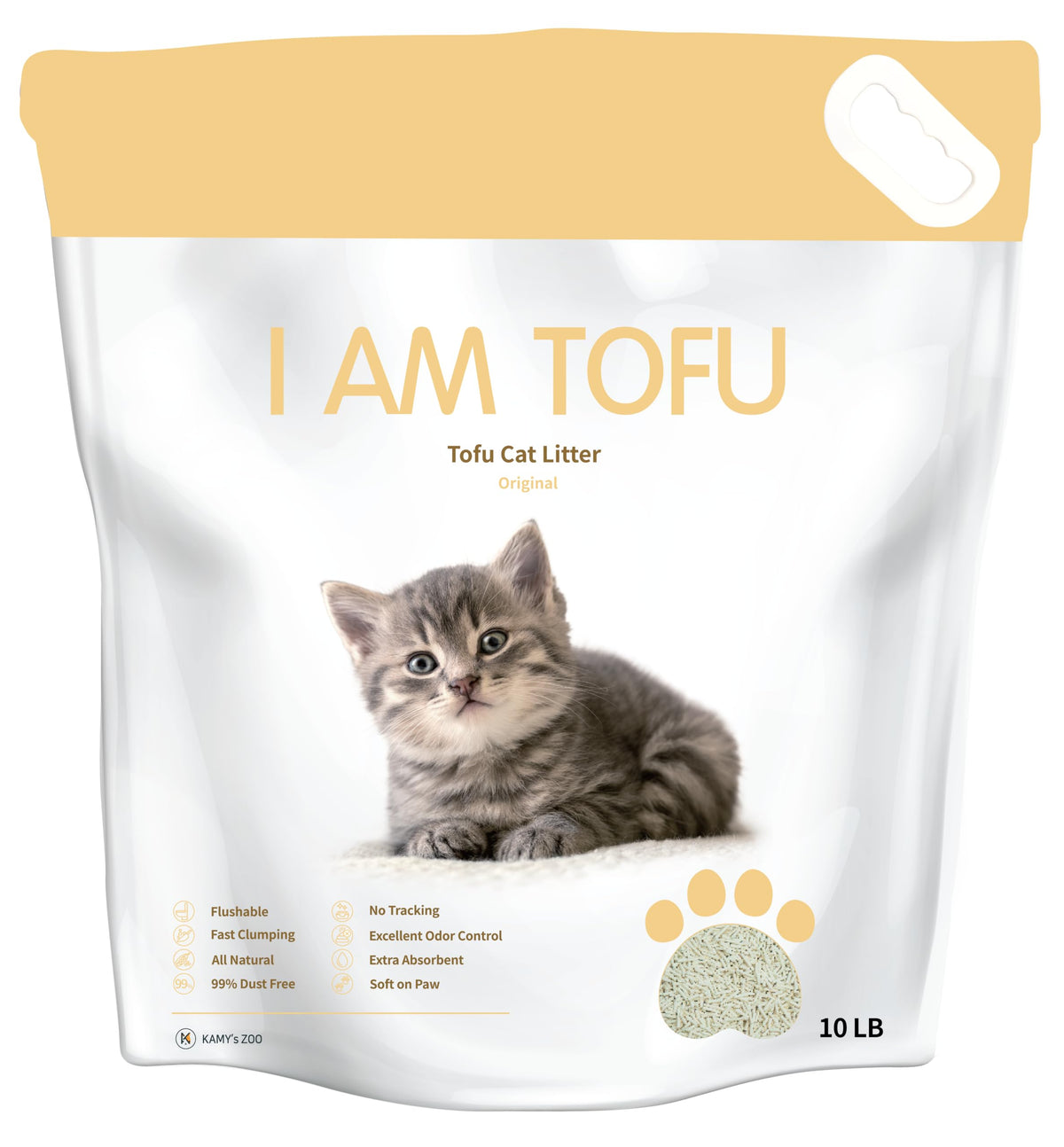 Tofu Cat Litter Low Dust Clumping Odor Control 10 LBS Q38886