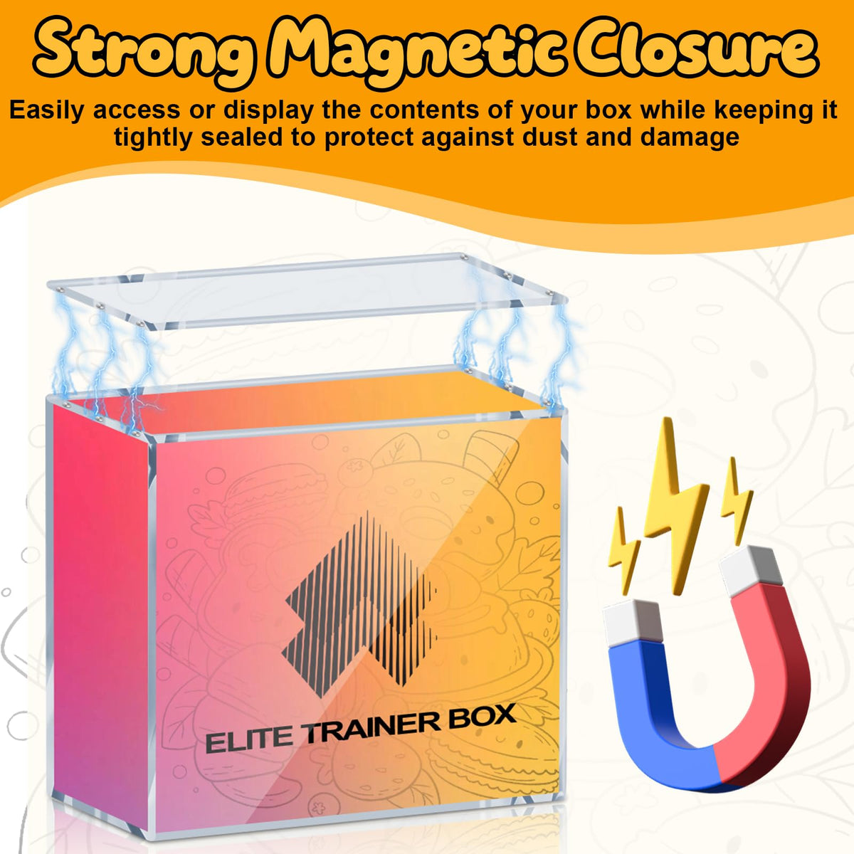 Acrylic Case 5mm with 6 Magnet Secure Closure B737469
