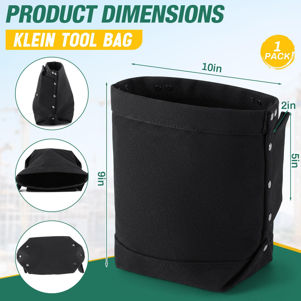 Tool Bag with Bull Pin Loops & Tunnel Connection, 5" x 10" x 9" Y558608
