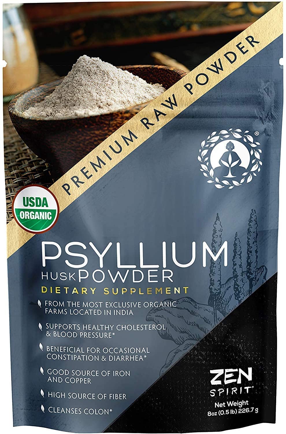 Organic Psyllium Husk Powder 8oz O95646