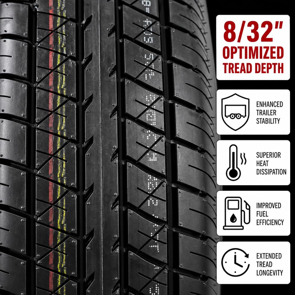 2-Pack Trailer Tire Rim Assembly 4.80-12 12 5 Lug Silver O9435
