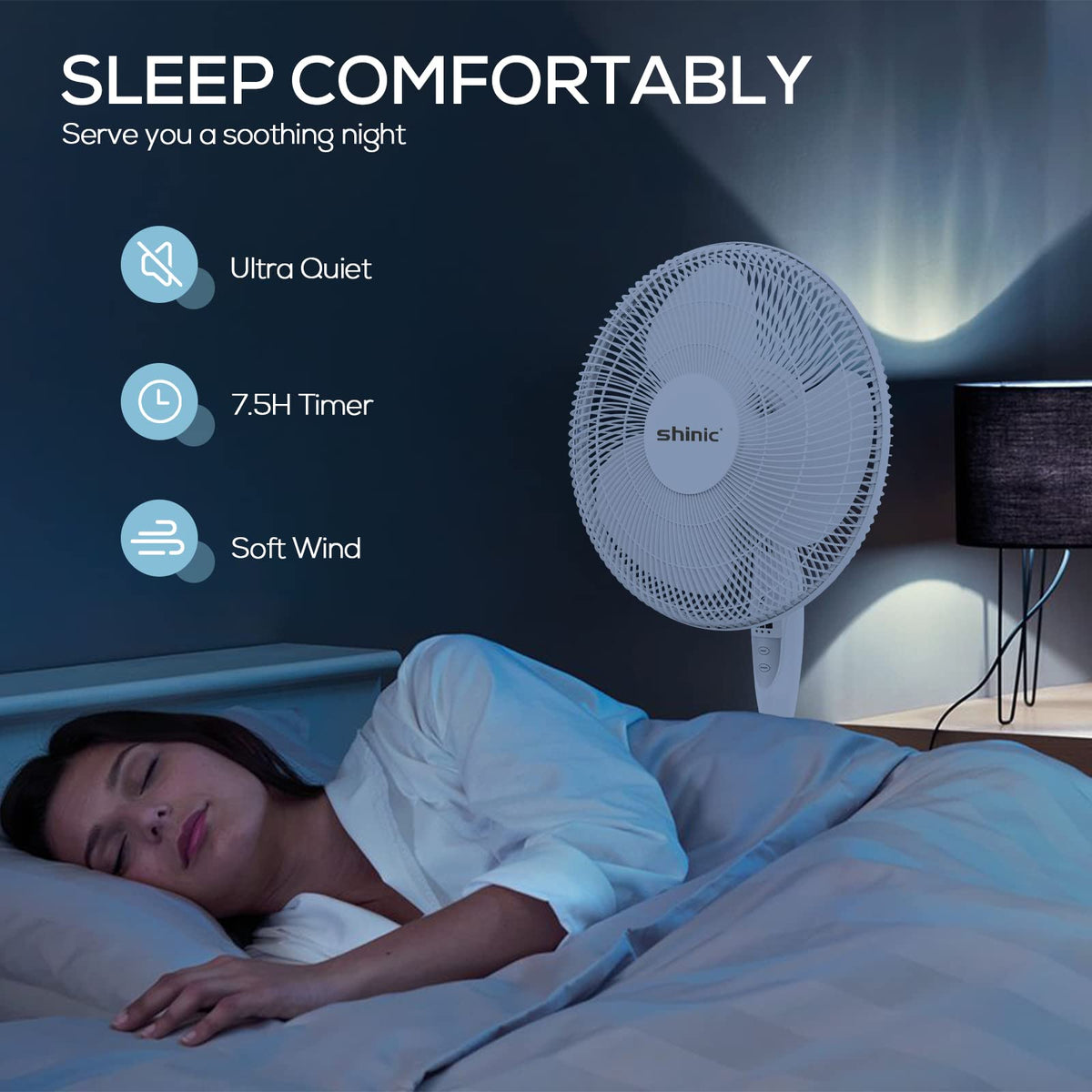 16'' Oscillating Pedestal Fan with Remote O700