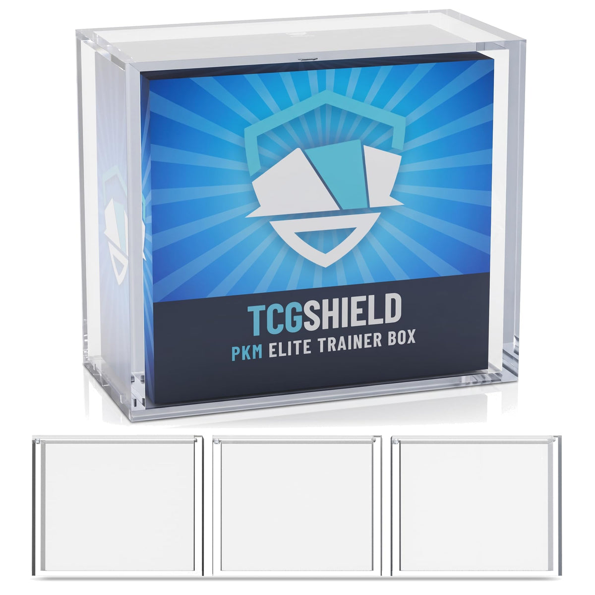 Acrylic ETB Case 3 Pack Magnetic Sliding Lid 8mm 5mm Protector U873