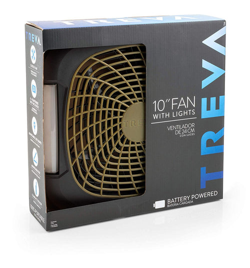 10 in Portable Fan with LED Lights A3309