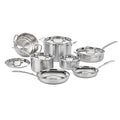 Stainless Steel 12 pc Induction Compatible Cookware Set Y96029