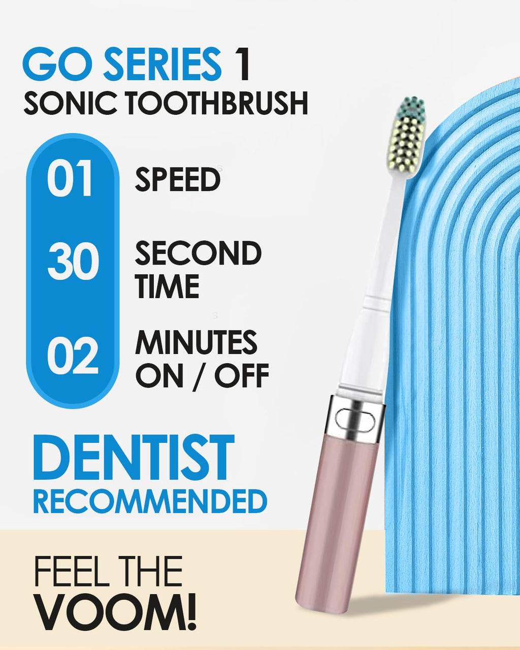 2-Pack Travel Electric Toothbrush S440745