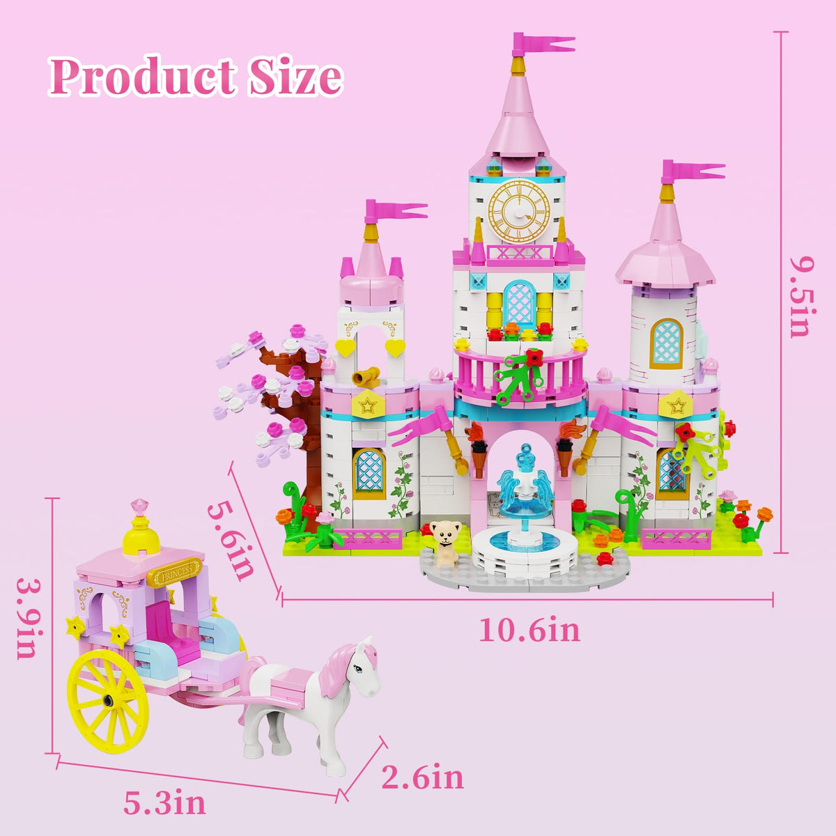 Princess Castle Building Blocks Set 634PCS F898