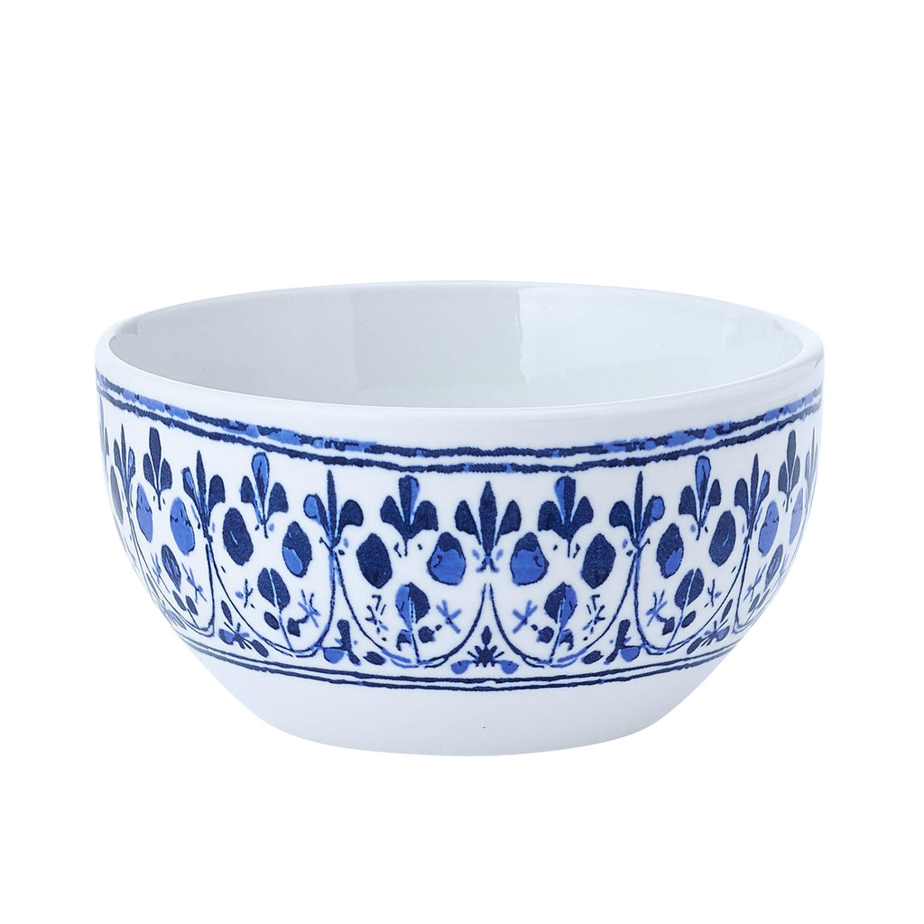 12 Piece Blue Stoneware Dinnerware Set N6841