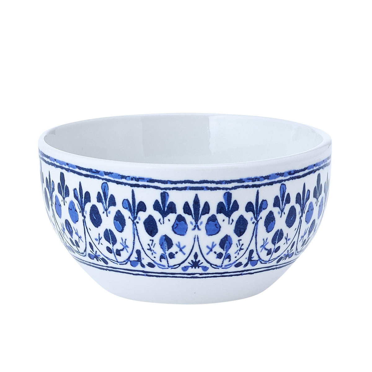 12 Piece Blue Stoneware Dinnerware Set N6841
