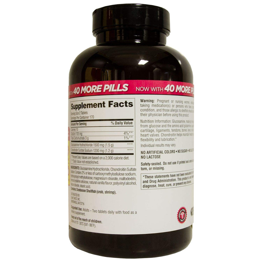 Triple Strength Glucosamine Chondroitin 340 Count 2 Pack R690