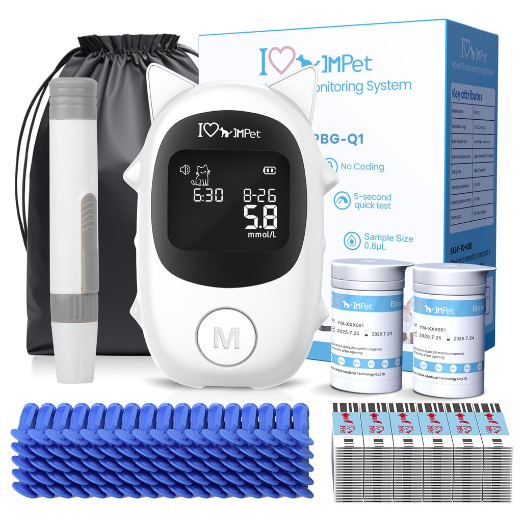Glucose Monitoring Kit for Dogs & Cats with 100 Strips X75523