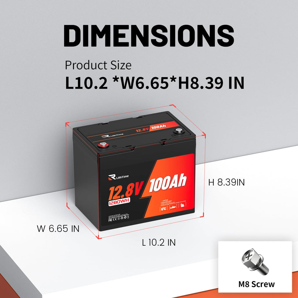 12V 100Ah LiFePO4 Lithium Battery Z46496