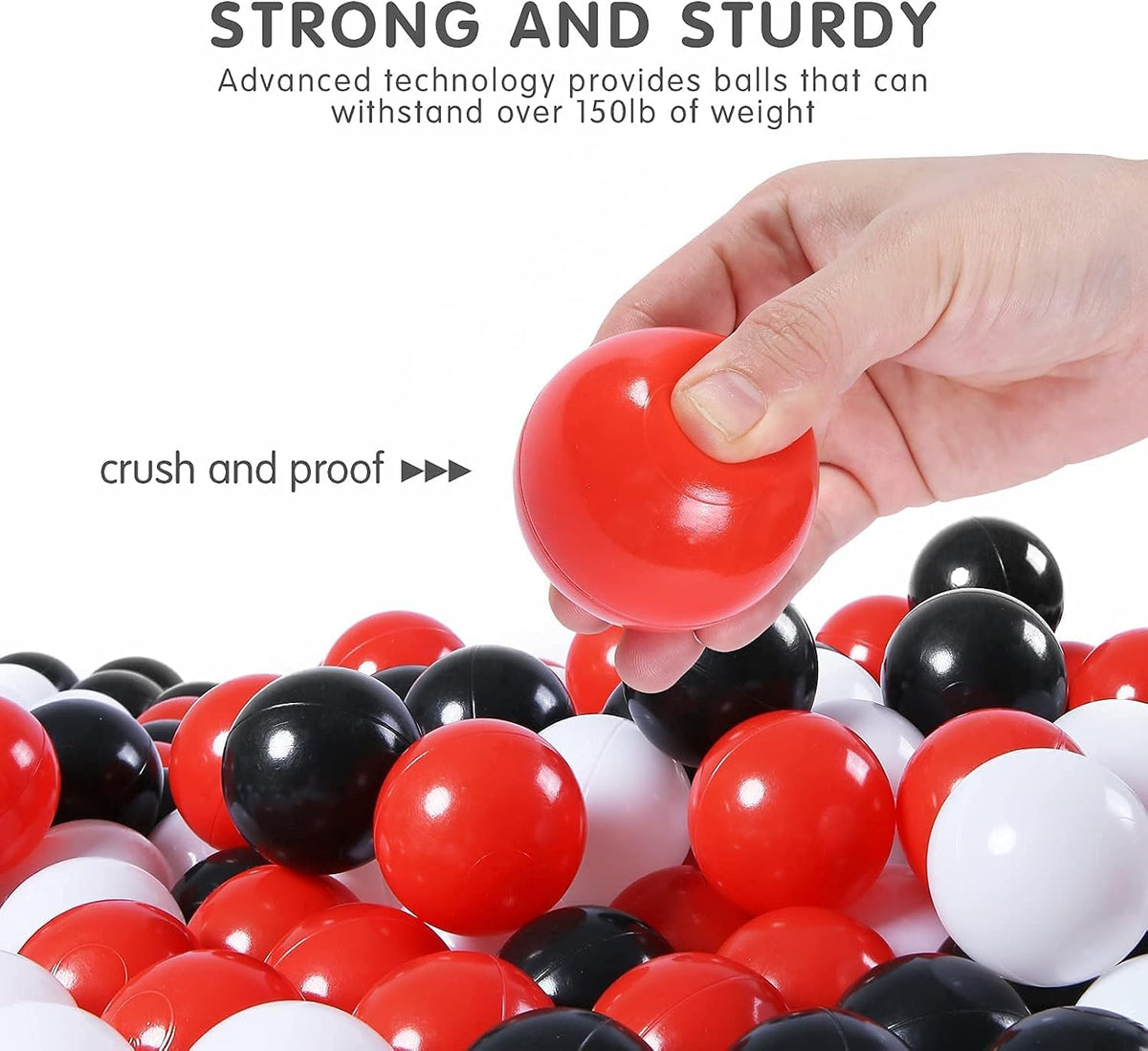 Plastic Balls for Ball Pit 50 100 200 pcs 2.2" Set V768