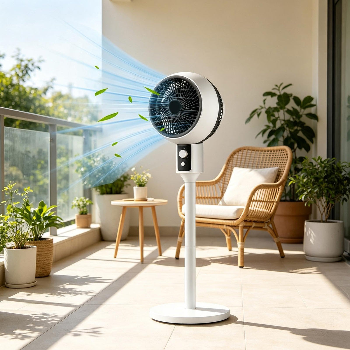 Adjustable Quiet Air Circulator Fan with 3 Speeds O45025