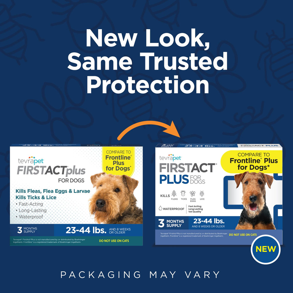 Flea and Tick Prevention for Dogs 23-44 lbs 3 Month Supply H446